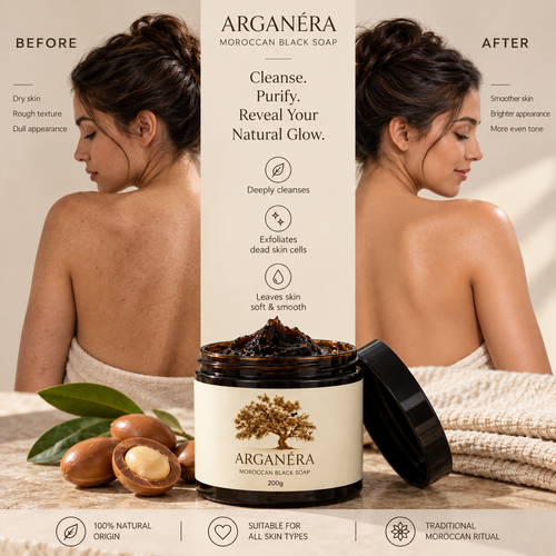 ARGANÉRA Authentic Black Soap