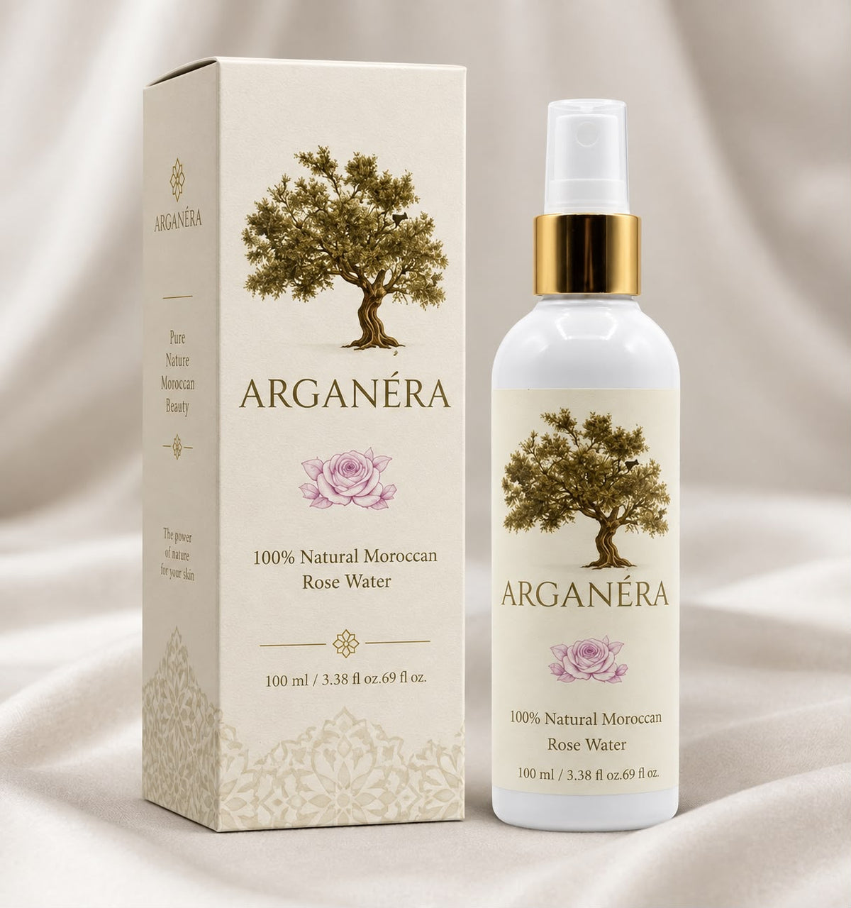 ARGANÉRA 100% Natural Moroccan Rose Water – 100 ml